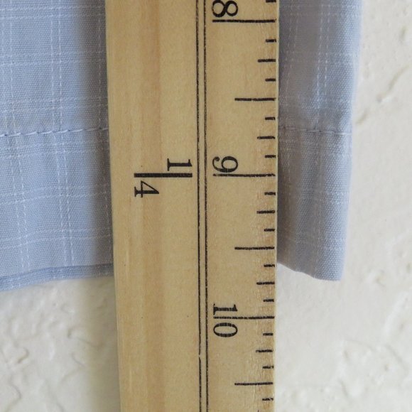 Old Navy* Men's Short Sleeve Button Down Curved Hem Checkered Shirt~ Size Large - Picture 9 of 11